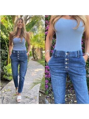 Bevy Flog Ronit Exposed Button Fly Jeans